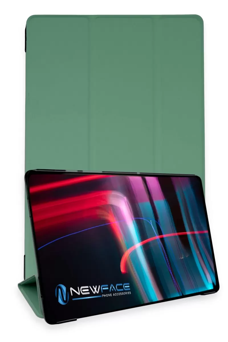 Newface Samsung Galaxy T220 Tab A7 Lite 8.7 Kılıf Tablet Smart Kılıf - Koyu Yeşil