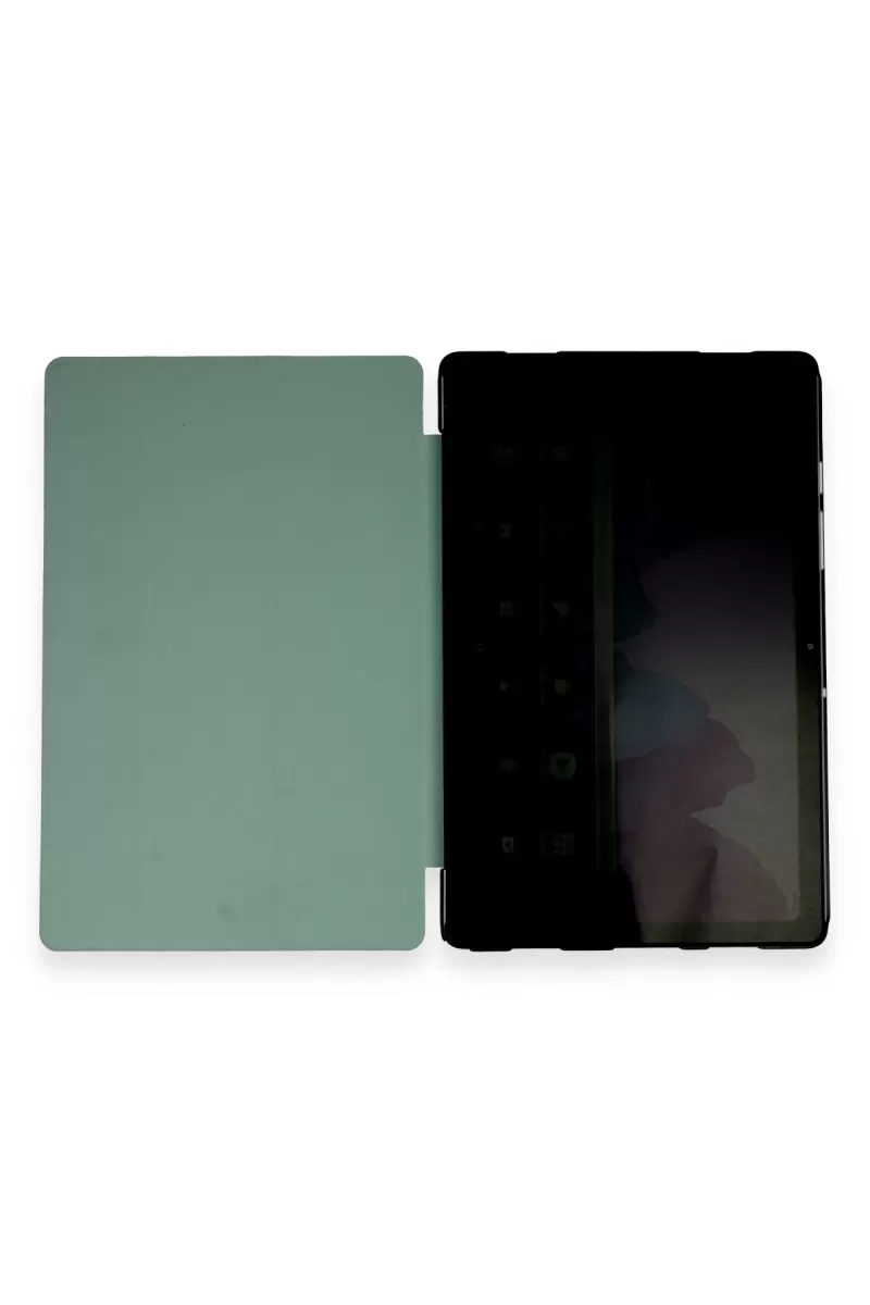 Newface Samsung Galaxy T220 Tab A7 Lite 8.7 Kılıf Tablet Smart Kılıf - Koyu Yeşil