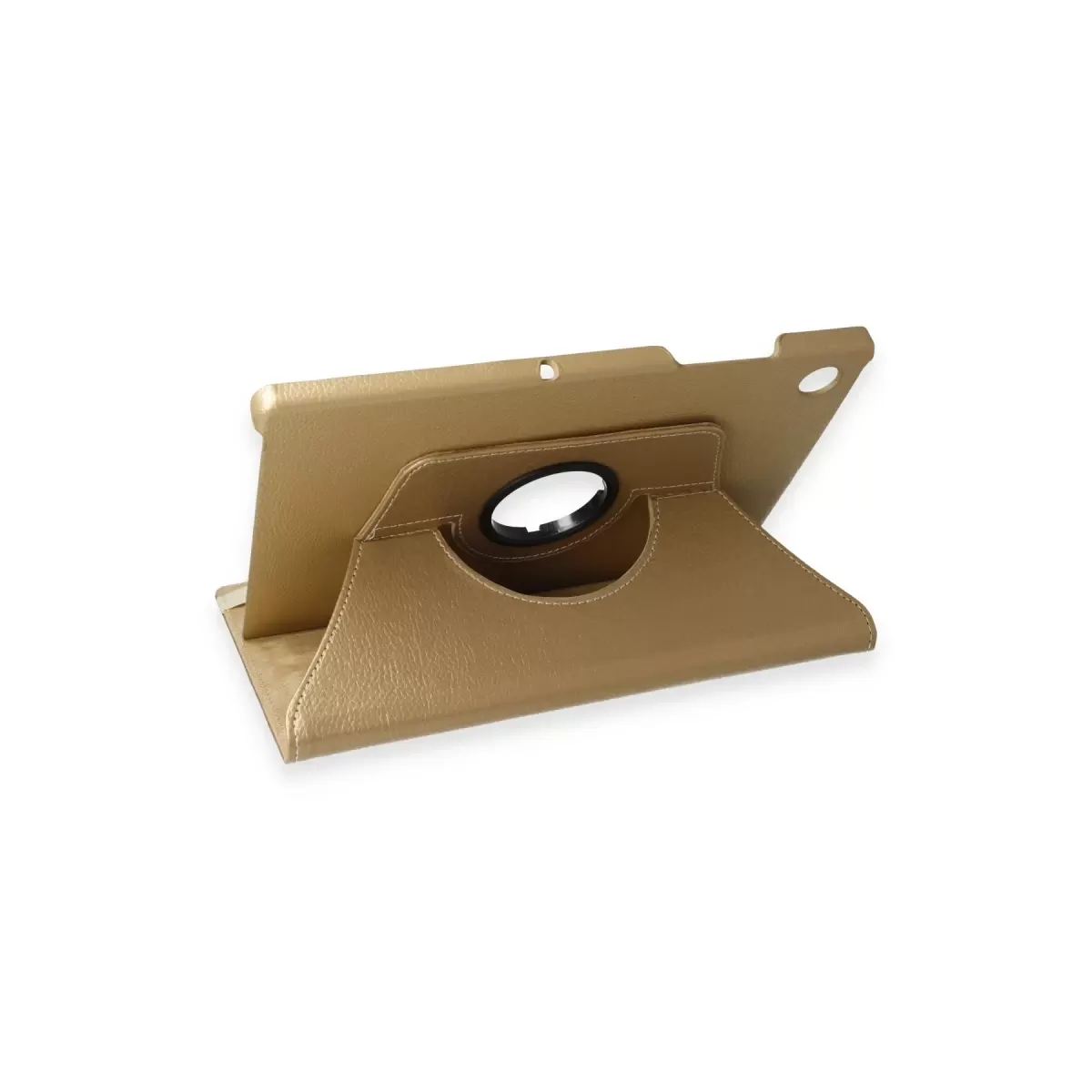Newface Samsung Galaxy X200 Tab A8 10.5 Kılıf 360 Tablet Deri Kılıf - Gold