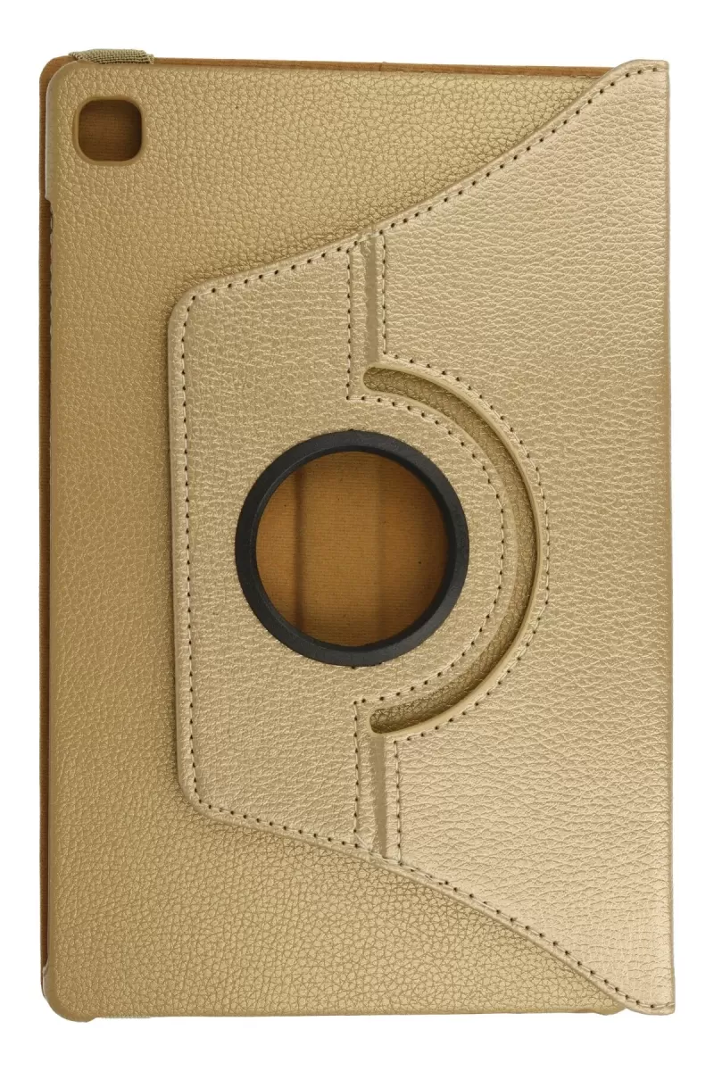Newface Samsung Galaxy P610 Tab S6 Lite 10.4 Kılıf 360 Tablet Deri Kılıf - Gold