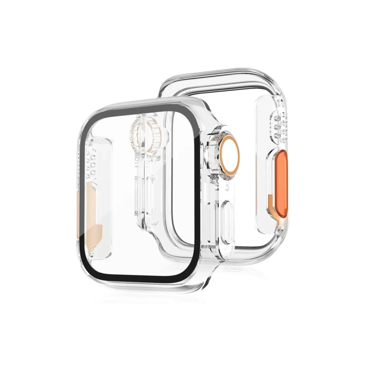 Newface Apple Watch 41mm Watch 49mm Kasa Dönüştürücü ve Ekran Koruyucu - Şeffaf