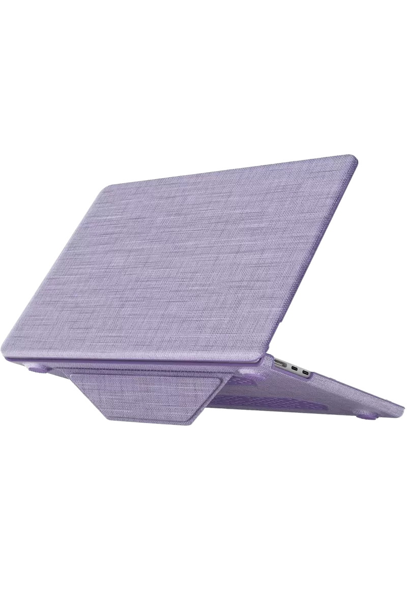 Newface Apple Macbook Pro 16 2021 Macbook Kumaş Kapak - Mor