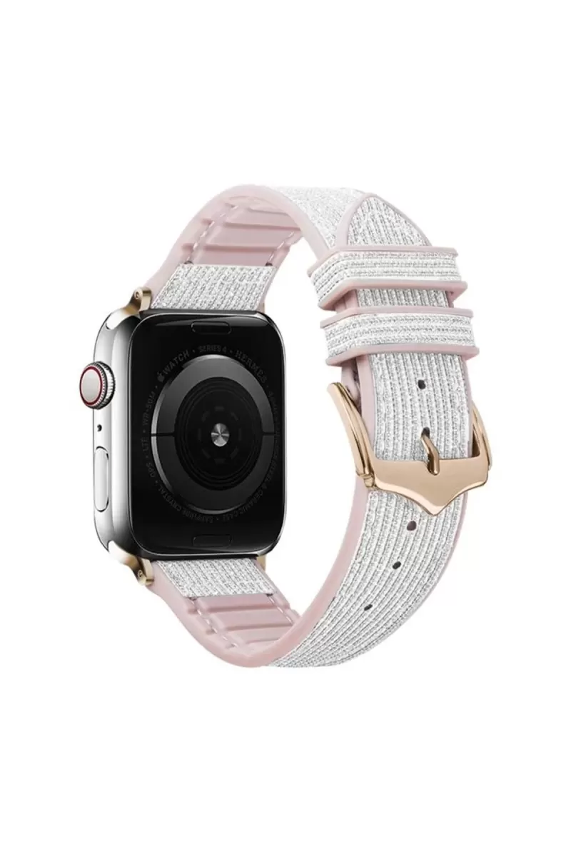 Movenchy Apple Watch 45mm Blink Kordon - Beyaz