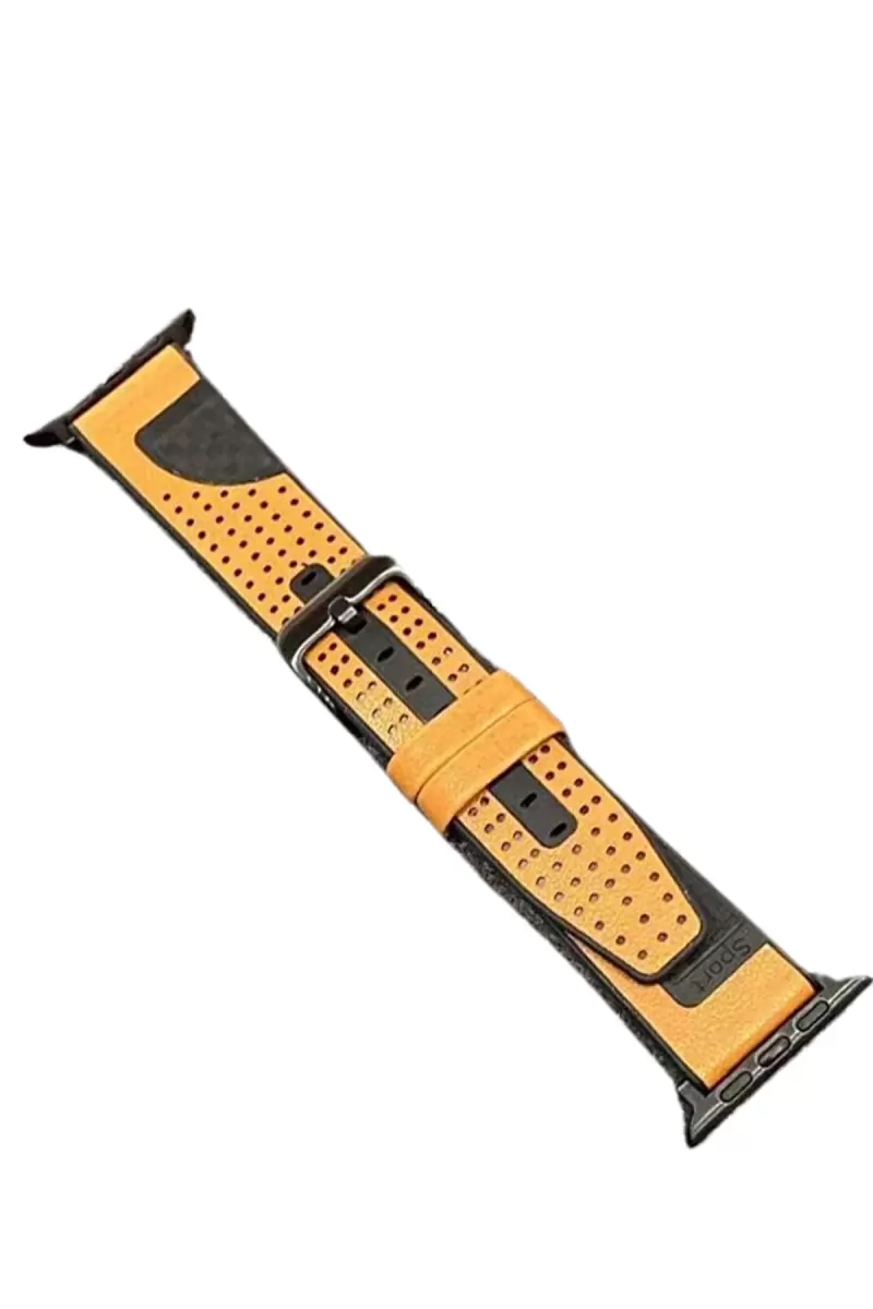 Movenchy Apple Watch 45mm Buff Deri Kordon - Taba