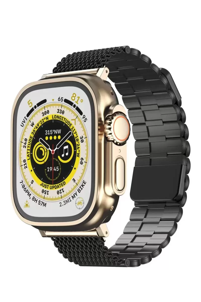 Newface Apple Watch 38mm Ascend Metal Kordon - Siyah