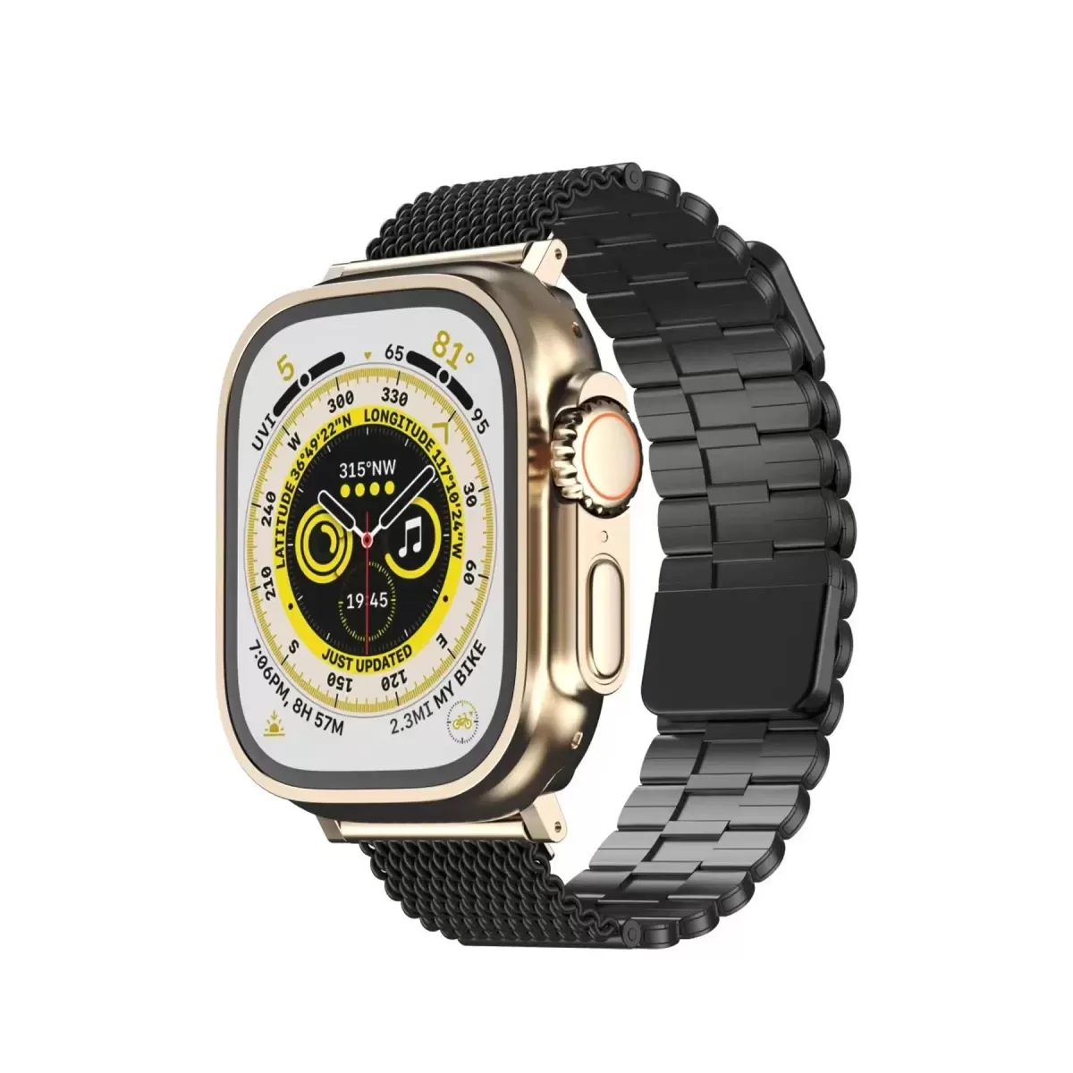 Newface Apple Watch 38mm Ascend Metal Kordon - Siyah