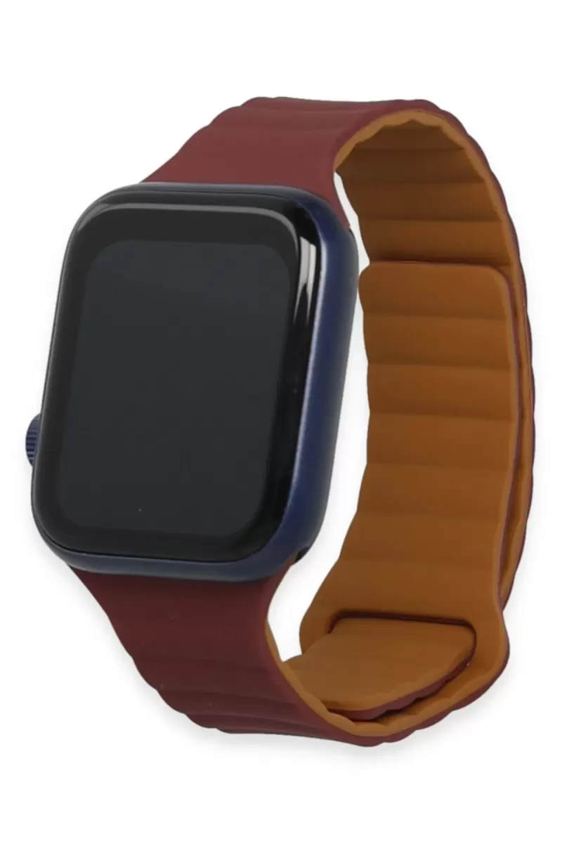 Newface Apple Watch 42mm KR411 Tailored Strap Kordon - Derin Mor