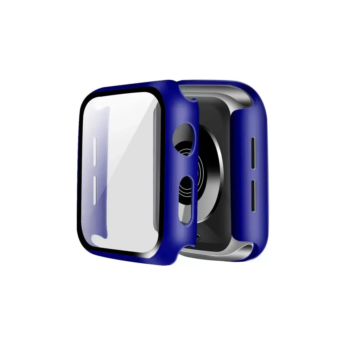 Newface Apple Watch 44mm Camlı Kasa Ekran Koruyucu - Lacivert
