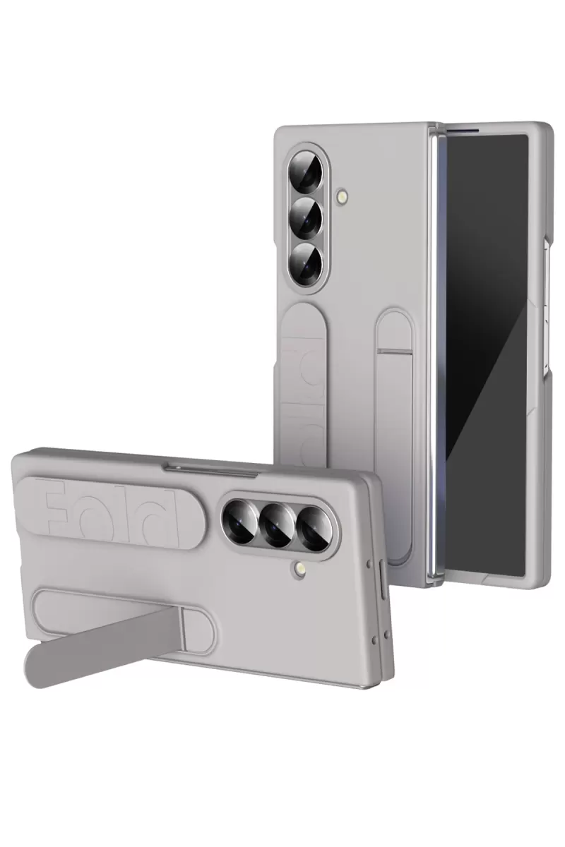 Newface Samsung Galaxy Z Fold 7 Kılıf Costa Standlı Kapak - Gold