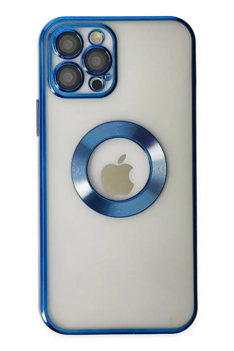 Newface Apple iPhone 13 Pro Max Kılıf Slot Silikon - Mavi