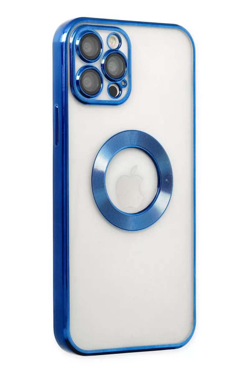 Newface Apple iPhone 13 Pro Max Kılıf Slot Silikon - Mavi