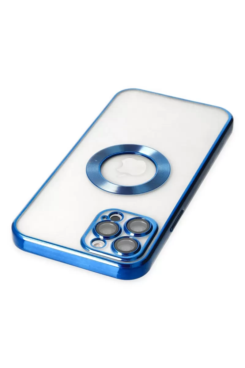 Newface Apple iPhone 13 Pro Max Kılıf Slot Silikon - Mavi