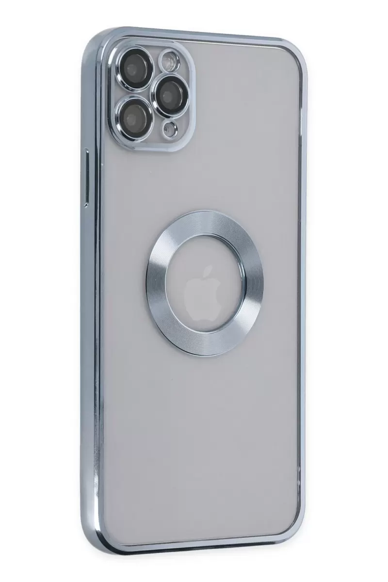 Newface Apple iPhone 11 Pro Max Kılıf Slot Silikon - Sierra Blue