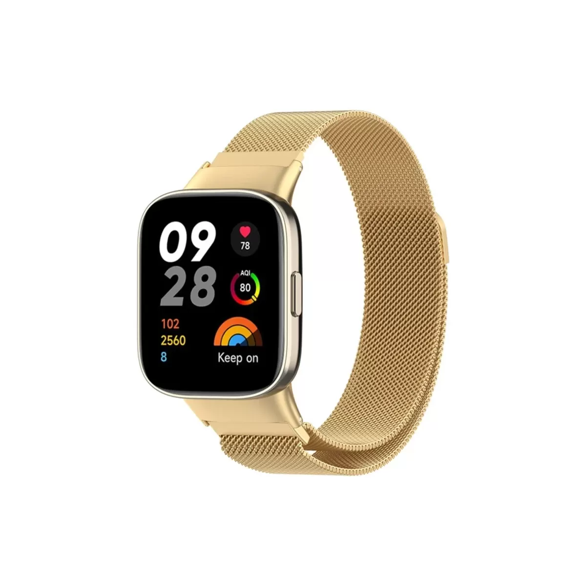 Newface Xiaomi Redmi Watch 3 Metal Mıknatıslı Kordon - Gold