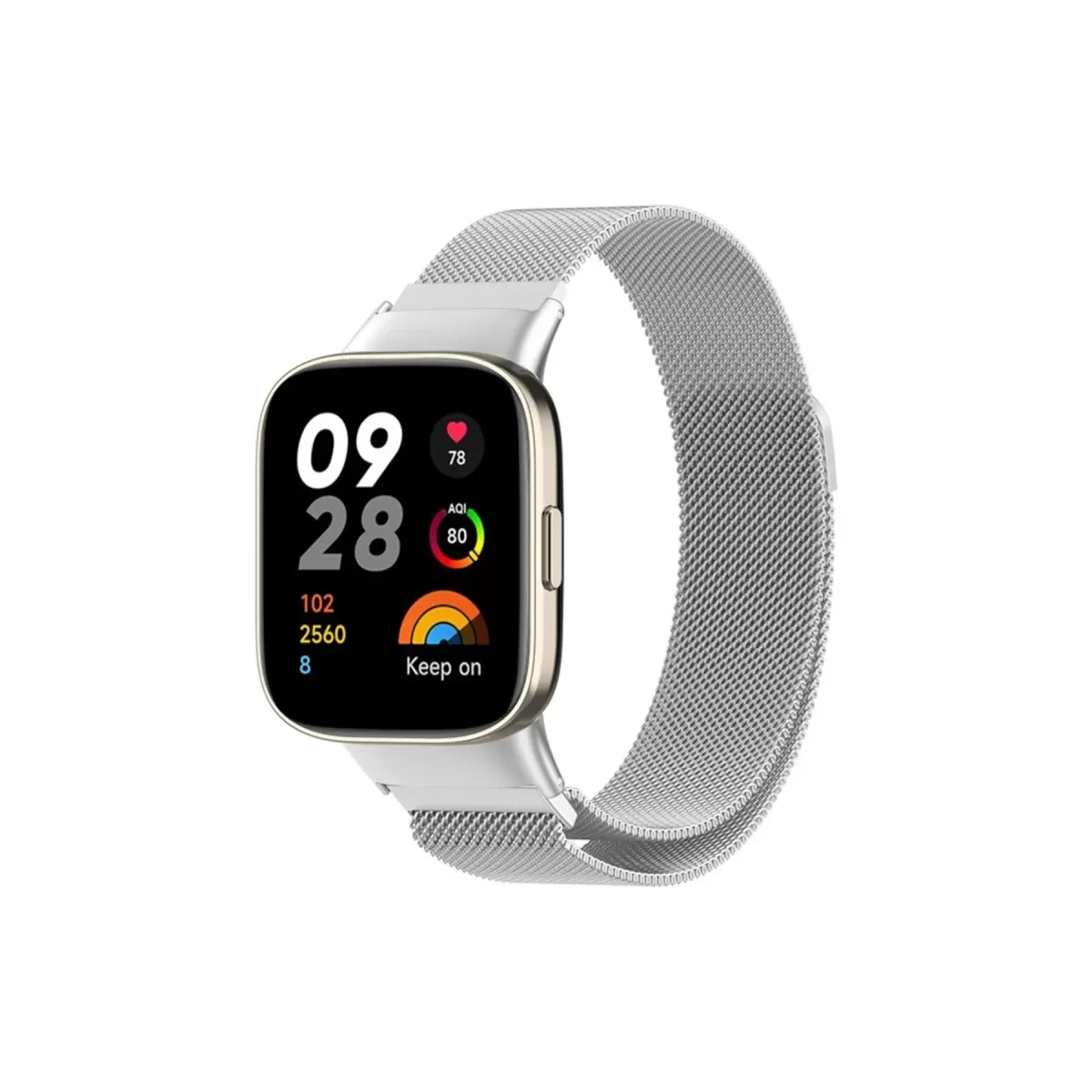 Newface Xiaomi Redmi Watch 3 Metal Mıknatıslı Kordon - Gümüş