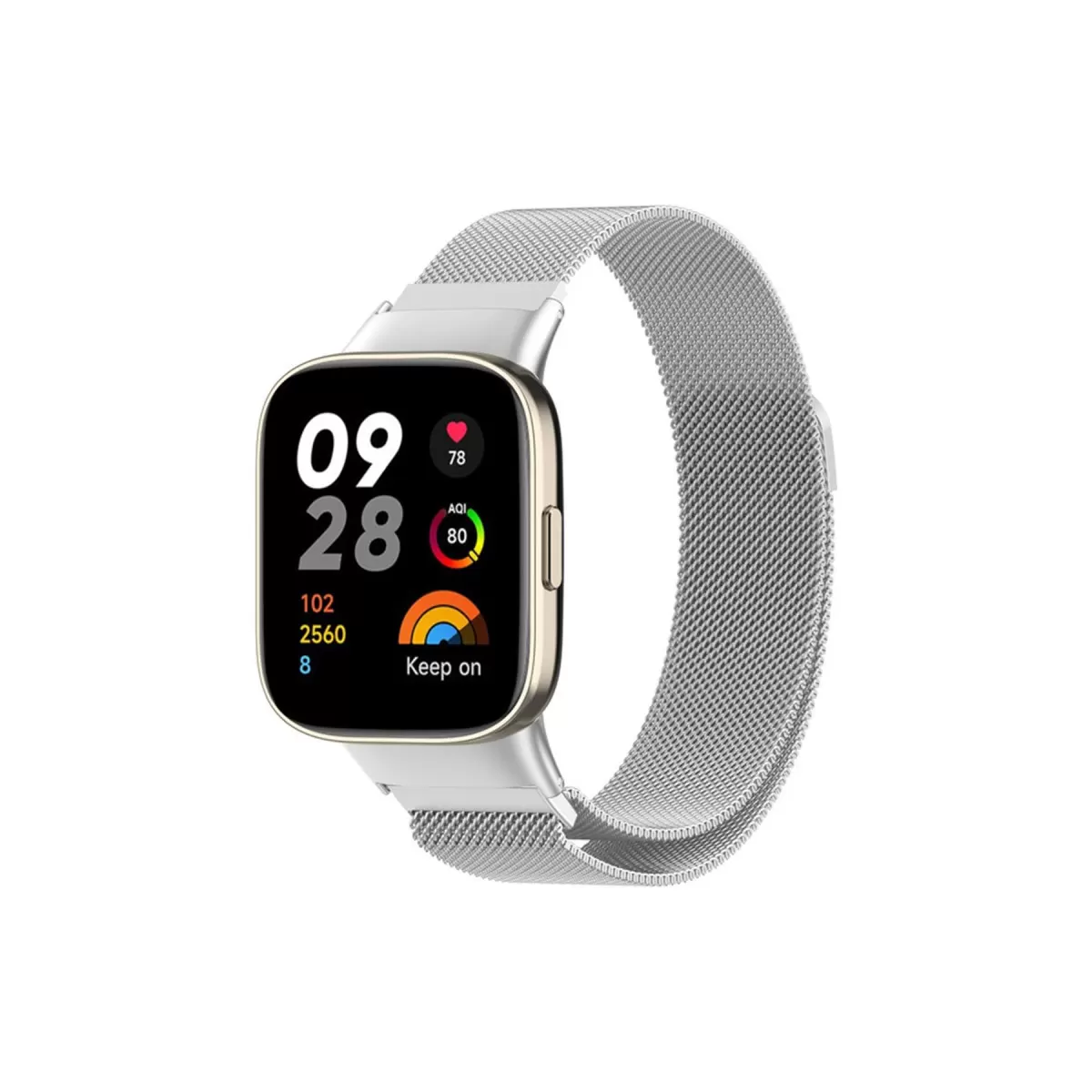 Newface Xiaomi Redmi Watch 3 Metal Mıknatıslı Kordon - Gümüş