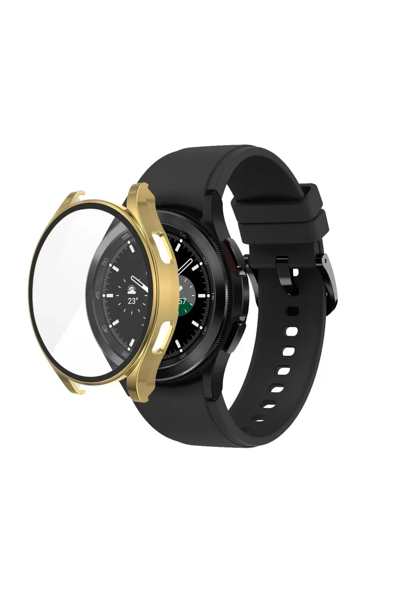 Newface Watch 4 44mm Wall Camlı Kasa Ekran Koruyucu - Gold