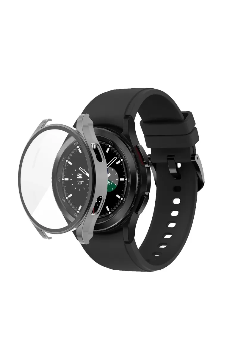 Newface Watch 4 44mm Wall Camlı Kasa Ekran Koruyucu - Uzay Grisi