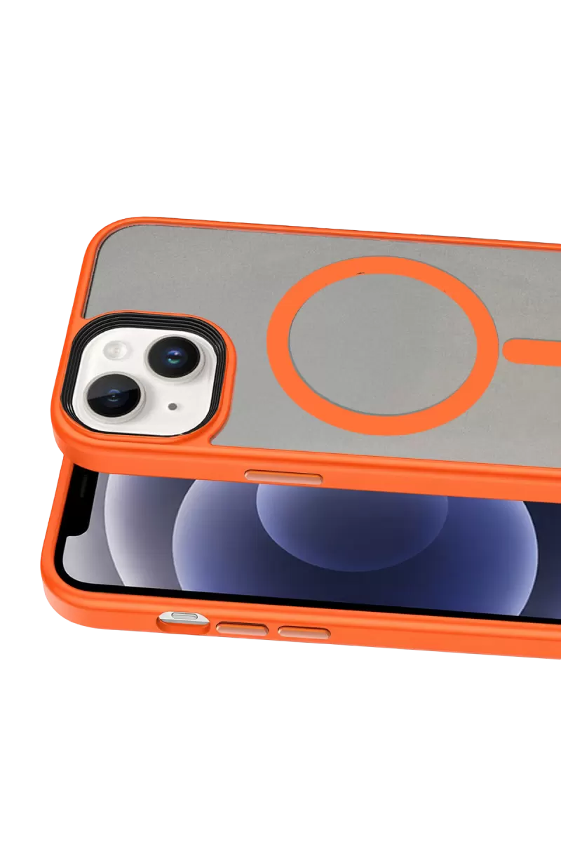 Joko Apple iPhone 15 Megane Magsafe Kapak - Turuncu