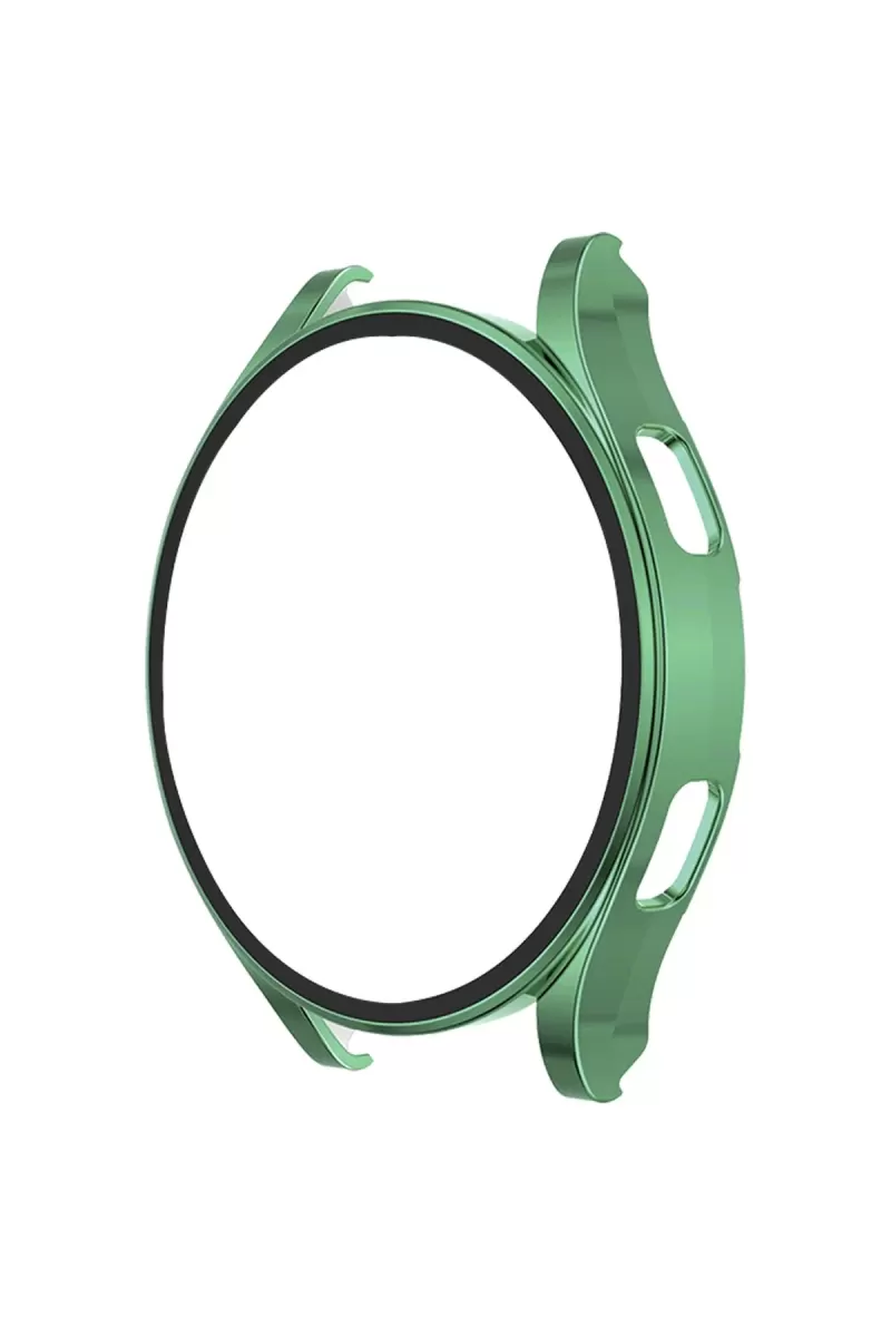 Newface Watch 5 Pro 45mm Wall Camlı Kasa Ekran Koruyucu - Koyu Yeşil