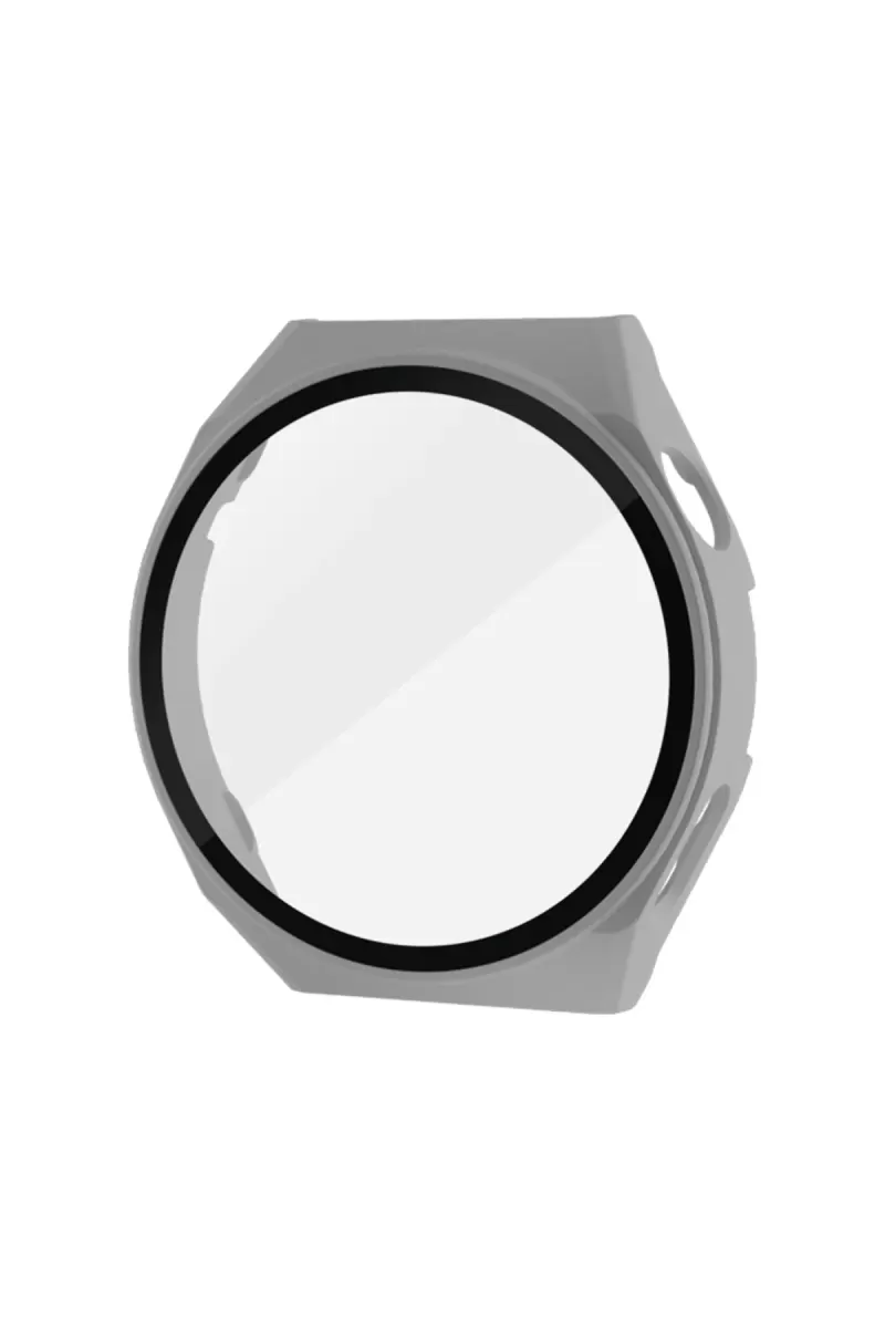 Newface Huawei Watch GT3 Pro 46mm Dota Camlı Kasa Ekran Koruyucu - Gri