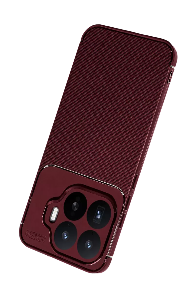 Newface Xiaomi Mi 17T Auto Focus Karbon Kapak - Bordo