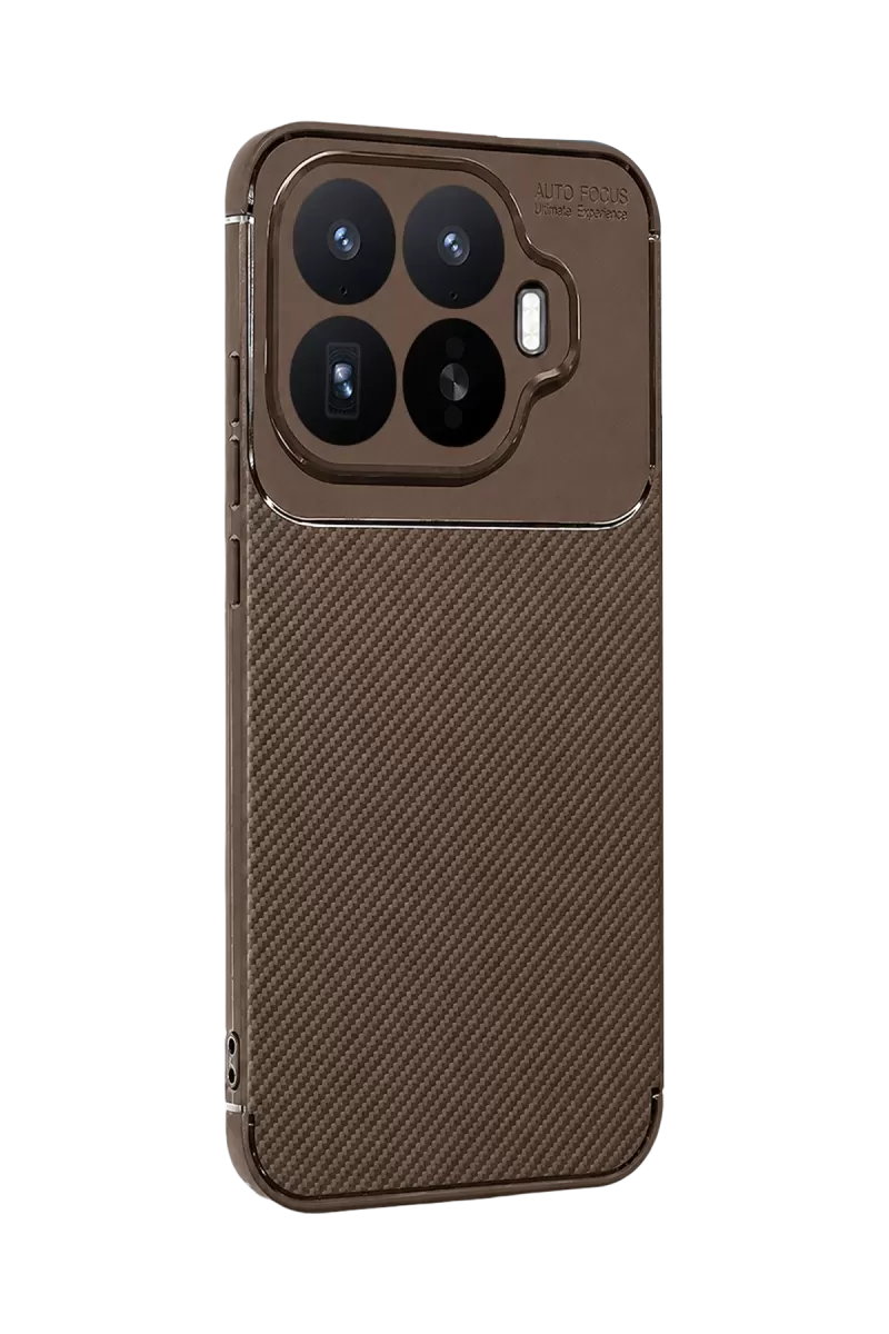 Newface Xiaomi Mi 17T Auto Focus Karbon Kapak - Kahverengi