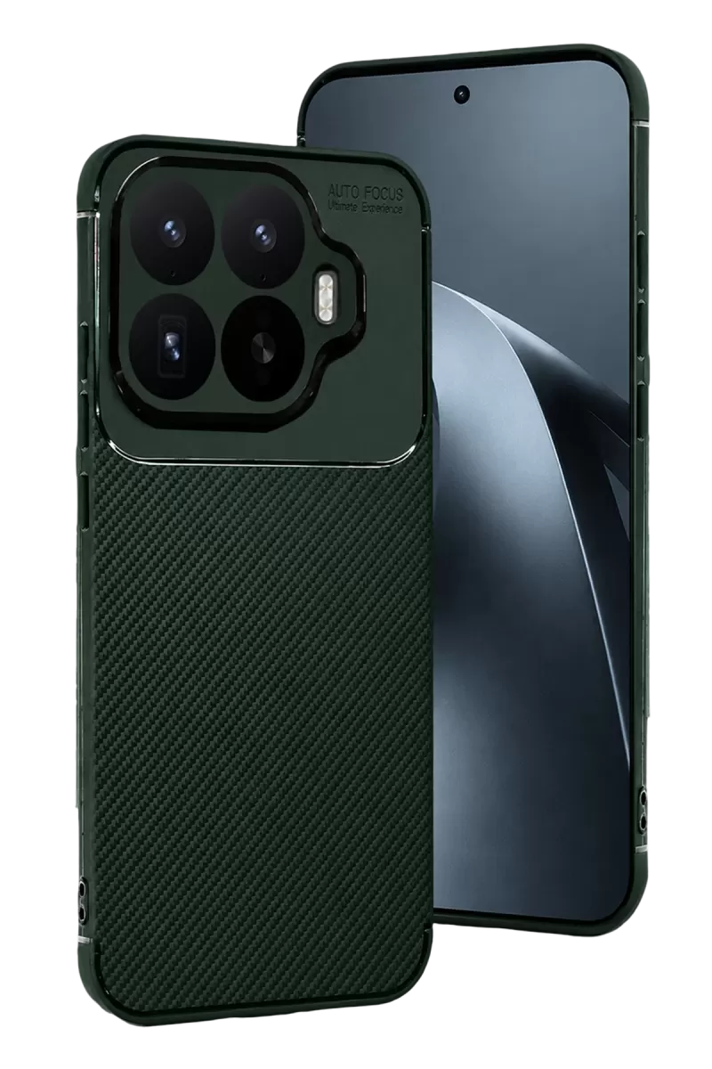 Newface Xiaomi Mi 17T Auto Focus Karbon Kapak - Koyu Yeşil