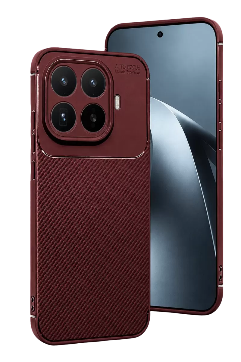 Newface Xiaomi Mi 17T Pro Auto Focus Karbon Kapak - Bordo