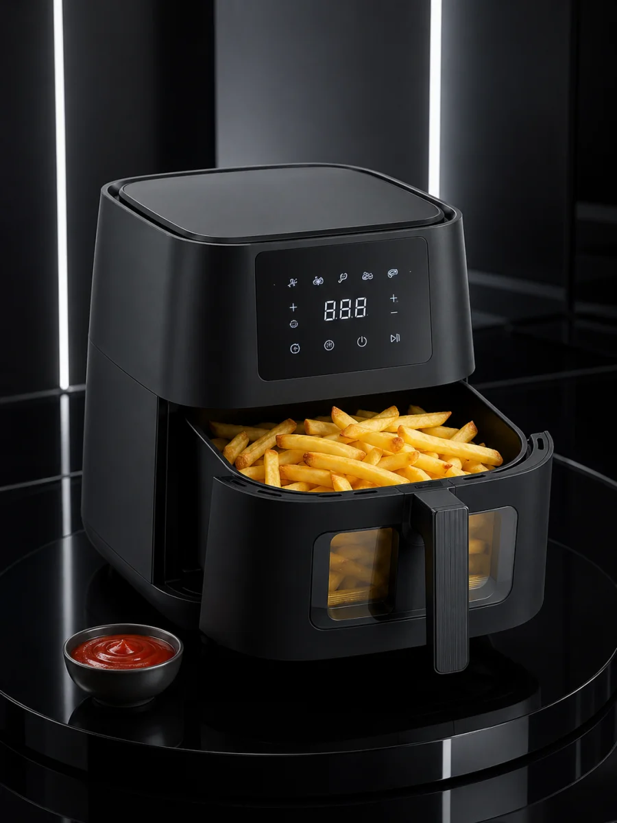 Geniş Hazneli Air Fryer Hızlı ve Pratik Pişirme Makinesi