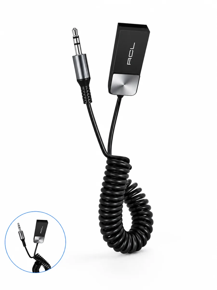 USB AUX Bluetooth Adaptörü Kablosuz Ses Aktarım Cihazı