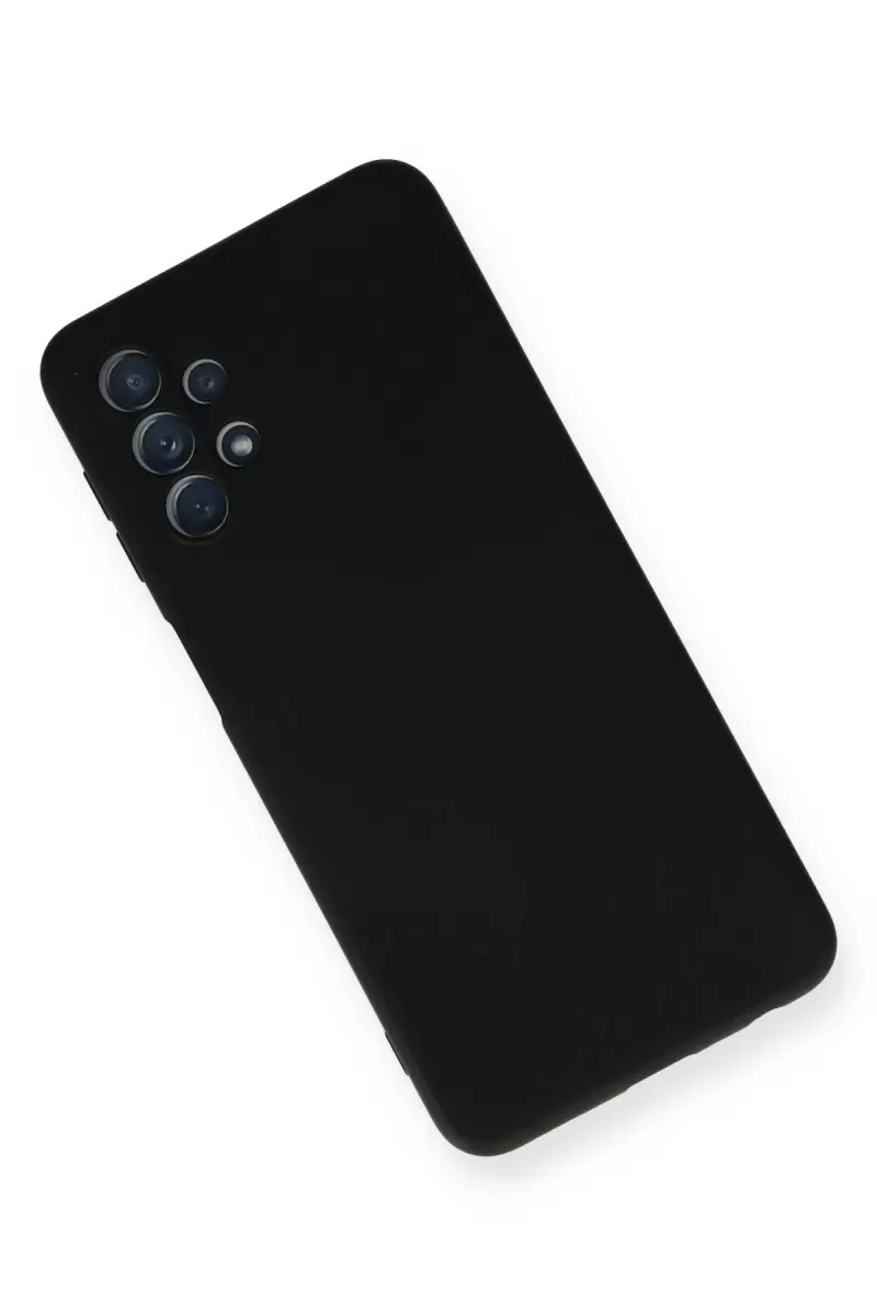 Newface Samsung Galaxy A52 Kılıf Nano içi Kadife Silikon - Siyah