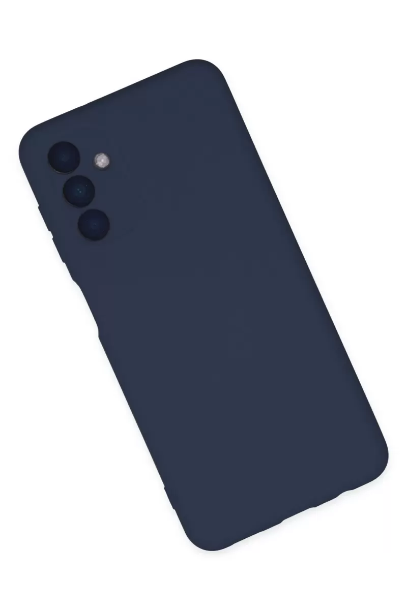 Newface Samsung Galaxy A04S Kılıf Nano içi Kadife Silikon - Lacivert