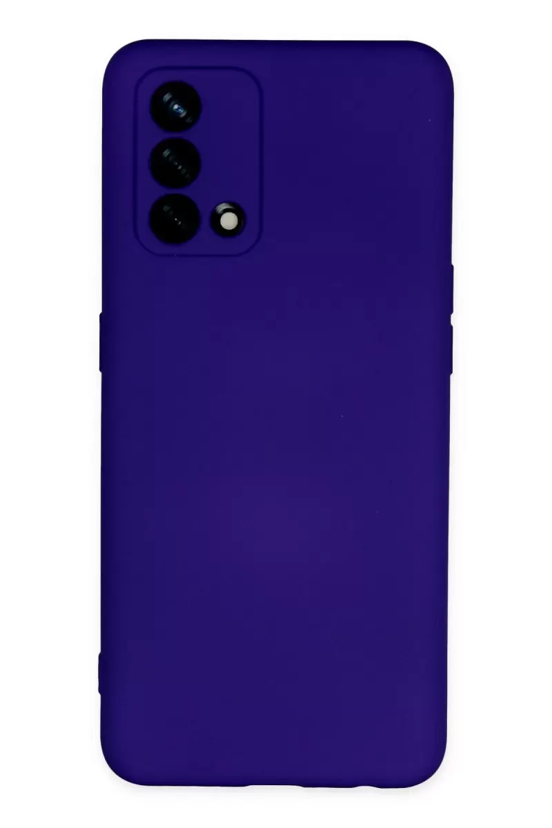 Newface Oppo A74 4G Kılıf Nano içi Kadife Silikon - Mor