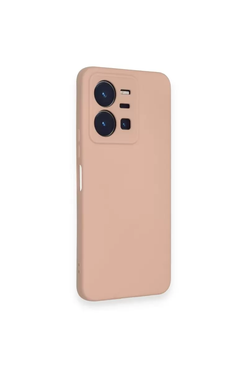 Newface Vivo Y35 Kılıf Nano içi Kadife Silikon - Pudra