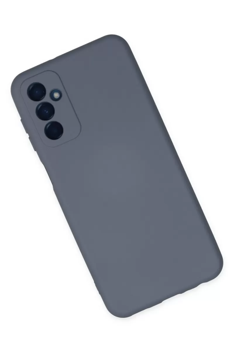 Newface Samsung Galaxy M23 Kılıf Nano içi Kadife Silikon - Gri