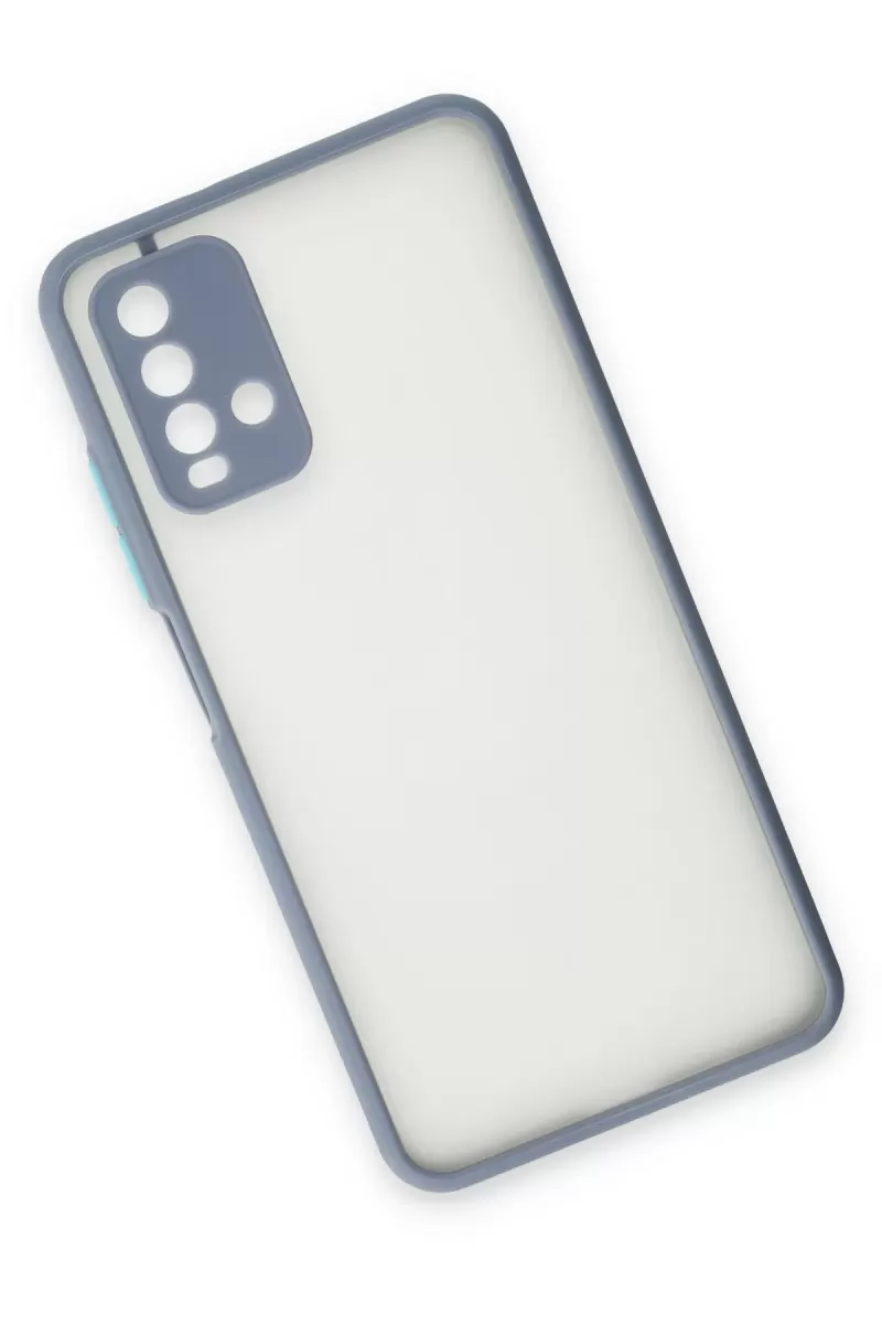 Newface Xiaomi Redmi 9T Kılıf Montreal Silikon Kapak - Gri