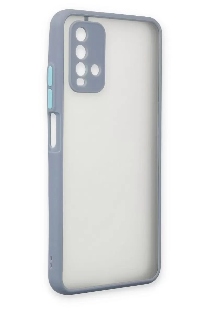 Newface Xiaomi Redmi 9T Kılıf Montreal Silikon Kapak - Gri