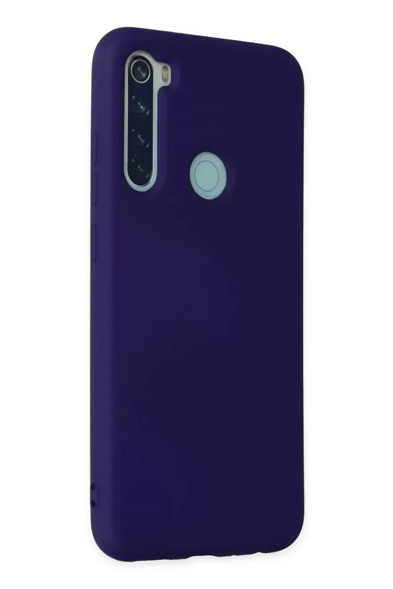 Newface Xiaomi Redmi Note 8 Kılıf Nano içi Kadife Silikon - Mor