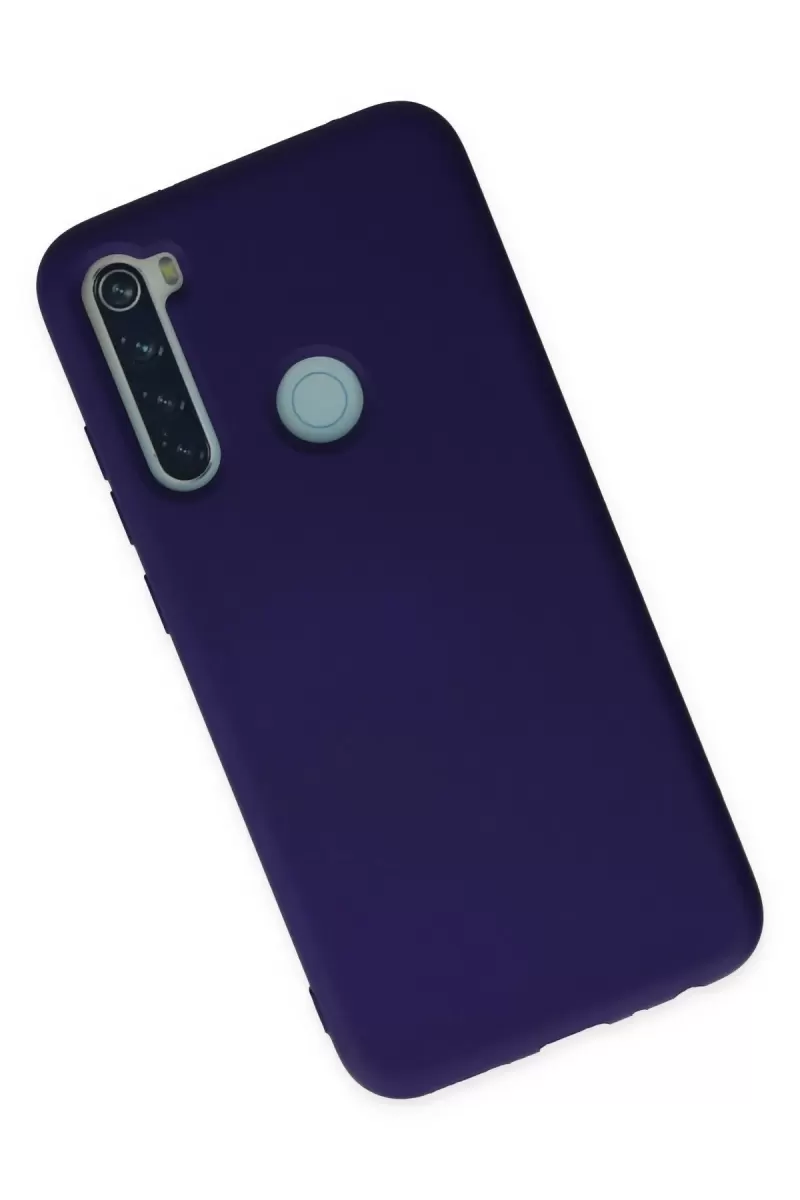 Newface Xiaomi Redmi Note 8 Kılıf Nano içi Kadife Silikon - Mor