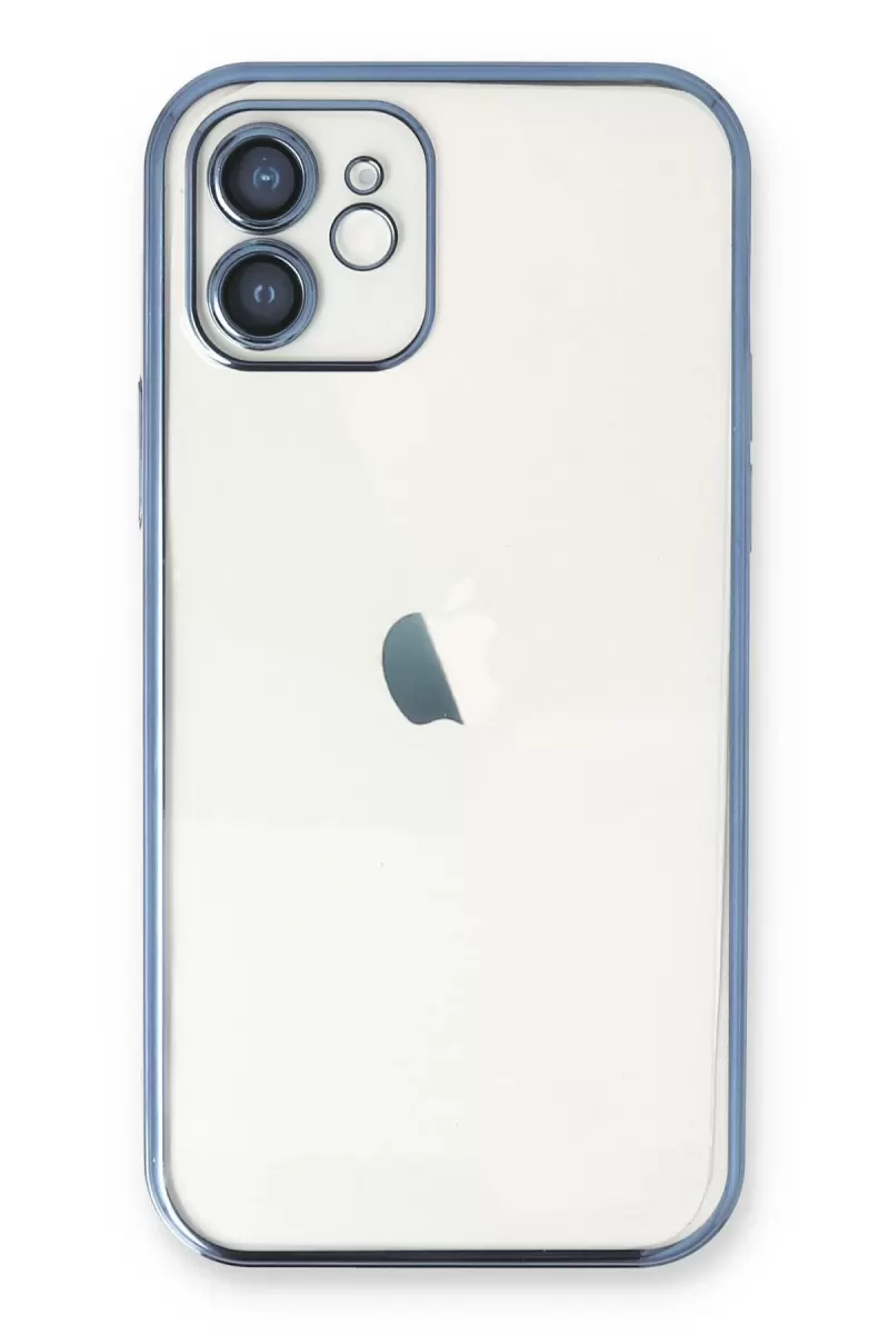 Newface Apple iPhone 11 Kılıf Razer Lensli Silikon - Açık Mavi