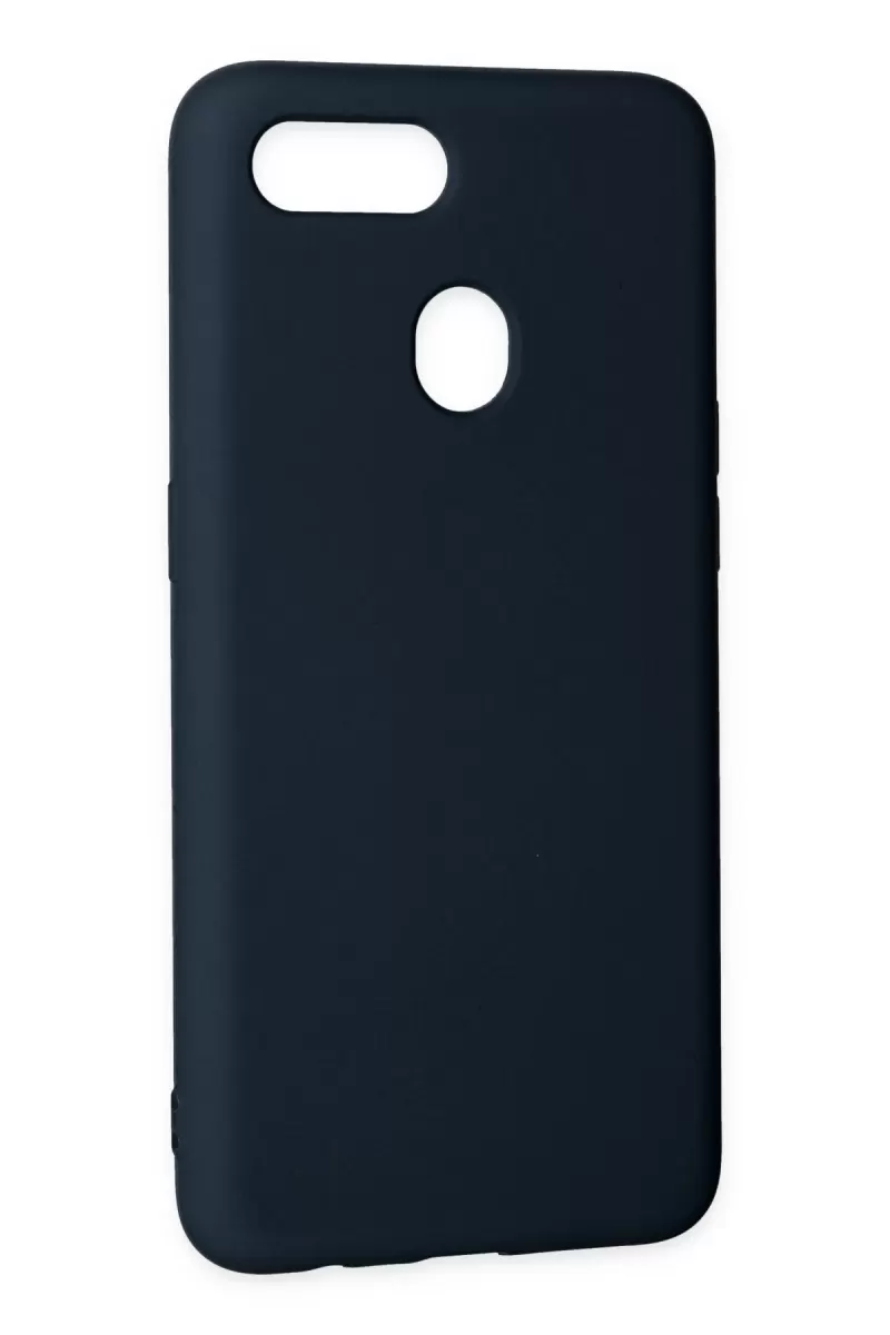 Newface Oppo A12 Kılıf Nano içi Kadife Silikon - Lacivert