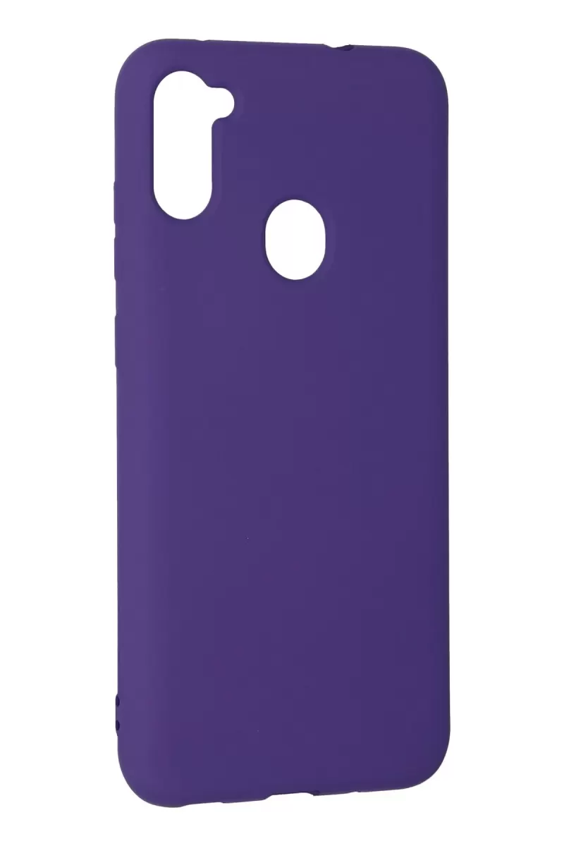 Newface Samsung Galaxy A11 Kılıf Nano içi Kadife Silikon - Mor