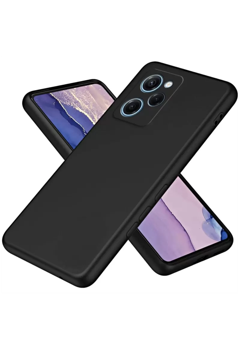 Newface Xiaomi Poco X5 Pro 5G Nano içi Kadife Silikon - Siyah