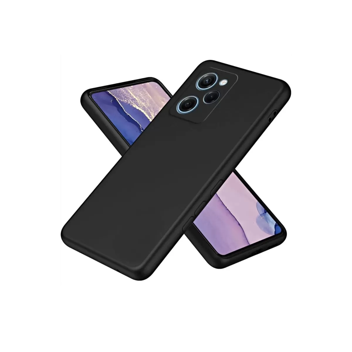 Newface Xiaomi Poco X5 Pro 5G Nano içi Kadife Silikon - Siyah