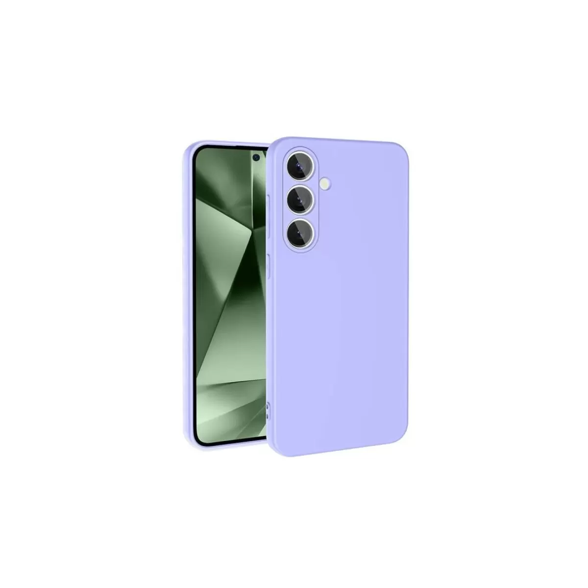 Newface Samsung Galaxy S24 FE Kılıf Nano içi Kadife Silikon - Lila