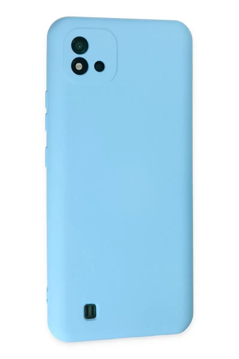 Newface Realme C11 2021 Kılıf Nano içi Kadife Silikon - Mavi