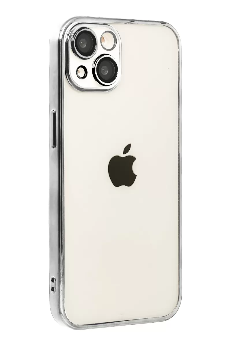 Newface Apple iPhone 15 Razer Lensli Silikon - Titan Gri