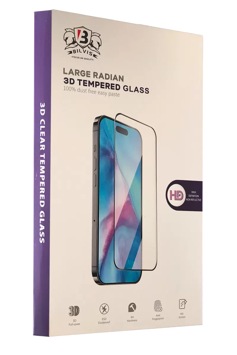 Newface Apple iPhone 14 Pro Max Bilvis 3D Radian Cam Ekran Koruyucu