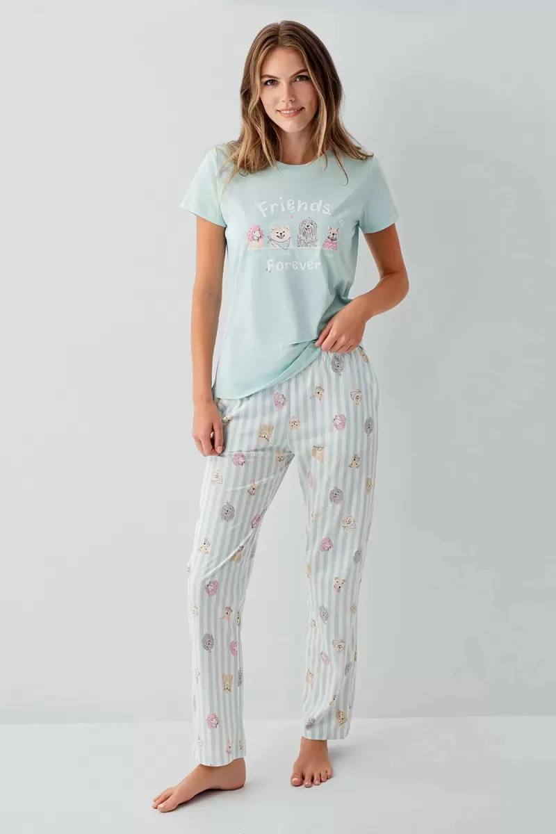 RolyPoly RP3810-S Kadın Kısa Kol Pijama Takımı